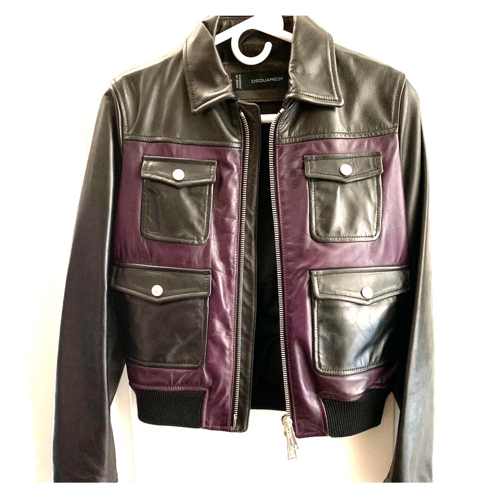 Dsquared2 Leather Jacket Barely Worn - image 1